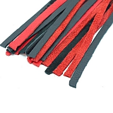 Плеть черно-красная с красной ручкой, 59 см