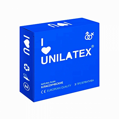 Презервативы Unilatex Classic Natural, 3 шт