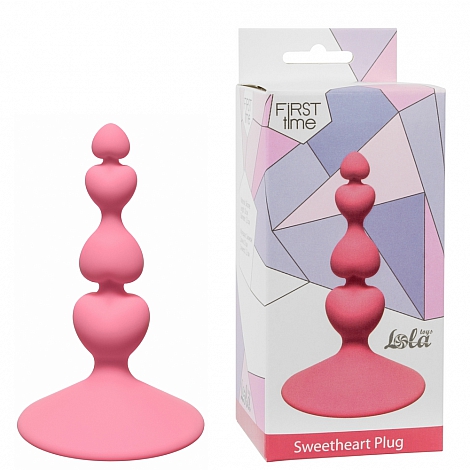 Анальная пробка Sweetheart Plug Pink, 11 см