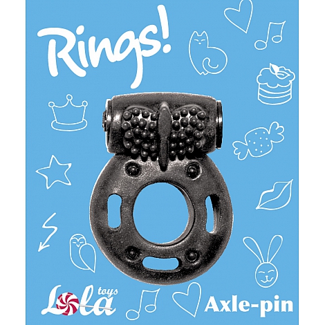 Эрекционное кольцо с вибрацией Rings Axle-pin black