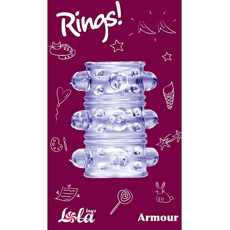 Насадка на пенис Rings Armour purple