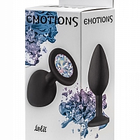 Анальная пробка Emotions Cutie Medium Black moonstone crystal