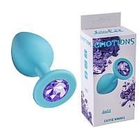 Анальная пробка Emotions Cutie Small Turquoise light purple