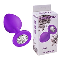 Анальная пробка Emotions Cutie Medium Purple clear