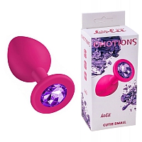 Анальная пробка Emotions Cutie Small Pink dark purple