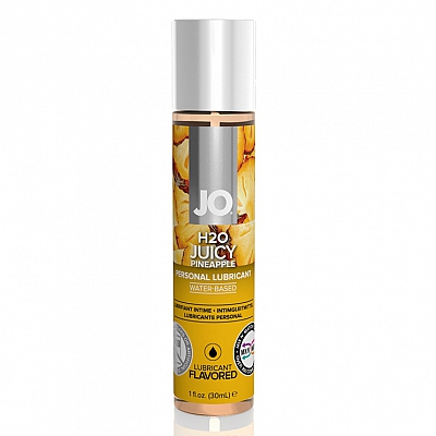 Лубрикант со вкусом ананаса JO Flavored H2O Juicy Pineapple, 30 мл