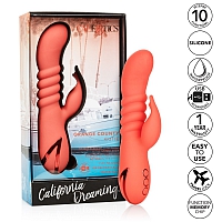 Вибромассажер с поступательным движением California Dreaming Orange County Cutie