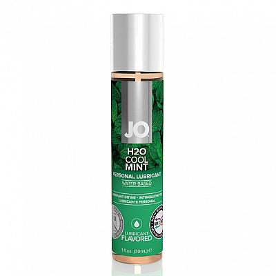 Лубрикант со вкусом свежей мяты JO Flavored H2O Cool Mint, 30 мл