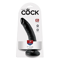 Реалистичный фаллос King Cock 7" Cock Black