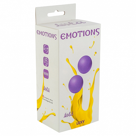 Вагинальные шарики без сцепки Emotions Lexy Large purple