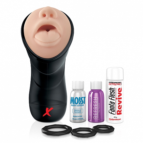 Мастурбатор-ротик с вибрацией глубокая глотка PDX Elite Deep Throat Vibrating Stroker