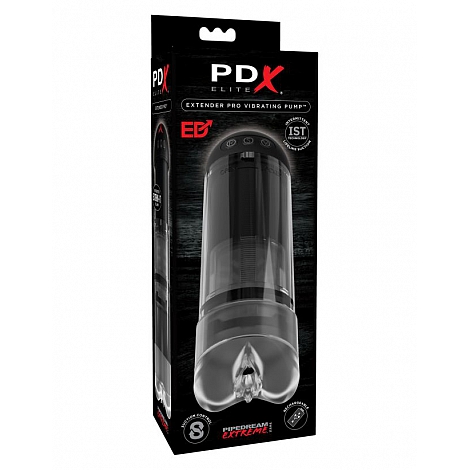 Вакуумная вибропомпа-мастурбатор PDX Elite Extender Pro Vibrating Pump