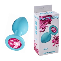 Анальная пробка Emotions Cutie Medium Turquoise pink