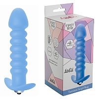 Анальная пробка с вибрацией Twisted Anal Plug Blue