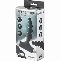 Анальная пробка с вибрацией Spice It Up New Edition Splendor Black