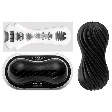 Мастурбатор Tenga Flex Silky Black