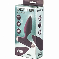 Анальная пробка с вибрацией Spice it up New Edition Glory Wine red