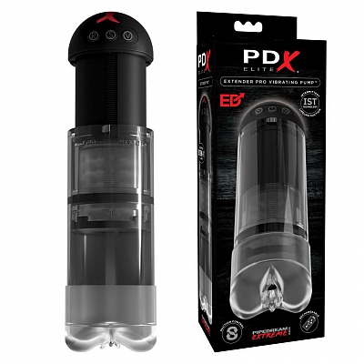 Вакуумная вибропомпа-мастурбатор PDX Elite Extender Pro Vibrating Pump