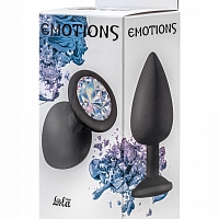 Анальная пробка Emotions Cutie Large Black  Moonstone Crystal