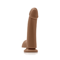 Фаллоимитатор гладкий на присоске Elements - Smooth 5 Inch Dildo Brown