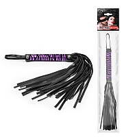 Плеть черная с ярко-фиолетовой ручкой Notaby, 39 см